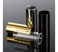 Accesorios para guitarra 70MM Metal Slide Bar para un mejor sostenimiento y control de entonación (dorado)