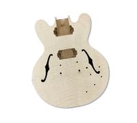Accesorios Para Guitarra Eléctrica Semiacabados: Chapa De Caoba Con Rayas Tigre Y Bordes Ribeteados Kits Montaje Guitarra
