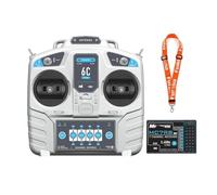 Accesorios para helicópteros RC For MicroZone MC6C Mini V2 2,4G 6CH Controlador transmisor con Receptor Sistema de Radio for RC avión Drone Multirotor helicóptero Barco Accesorios para el reemplazo (