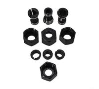 Accesorios para herramientas de carpintería, juego de 10 adaptadores de portabrocas para brocas de enrutador y grabado