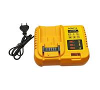 Accesorios para herramientas eléctricas Piezas 18V 20V Litio DCB120 DCB140 DCB183 DCB206 DCB609 Cargador DCB112 DCB115 DCB105 Compatible con piezas de motocicletas automotrices(DCB112-YELLOW-EU)