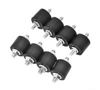 Accesorios para herramientas neumáticas - Soportes aisladores de goma antivibración M6/M8, cojines de PVC amortiguadores para compresores de aire y maquinaria pesada (M8)