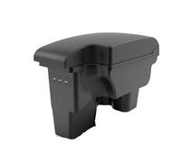 Accesorios para Hilux Caja De Reposabrazos Cenicero Almacenamiento USB Auto Almohadillas para Reposabrazos(A2 Black Line Corium)