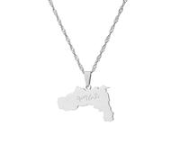 Accesorios Para Hombres Y Mujeres, Collares Colgantes Con Mapa De La Región De Tigray Para Mujeres, Joyas Con Mapas Con Dijes, El Mejor Regalo Patriótico, Regalo Para El Día Del Padre O El Día De La