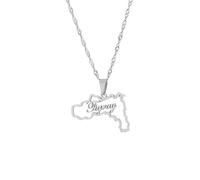 Accesorios Para Hombres Y Mujeres, Collares Colgantes Con Mapa De La Región De Tigray Para Mujeres, Joyas Con Mapas Con Dijes, El Mejor Regalo Patriótico, Regalo Para El Día Del Padre O El Día De La