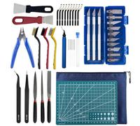 Accesorios para impresora 3D - 42 piezas Juego de herramientas con limpieza de boquillas, raspadores y alicates especiales, juego de limpieza y mantenimiento profesional, accesorios para impresora 3D