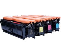 【Accesorios para impresora】 508A compatible con cartucho de tóner de repuesto para HP 508A para impresora HP Color Laserjet Pro M552 M553, negro amarillo cian magenta con combinación de efecto de impr