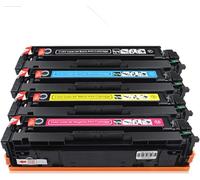 【Accesorios para impresora】 Cartucho de tóner 201A de repuesto para HP 201A CF400A CF401A CF402A CF403A para impresora HP Color Laser Jet Pro MFP M252dw M252n M277dw M277n, negro amarillo cian magenta