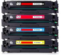 【Accesorios para impresora】 Cartucho de tóner negro 203A de repuesto para HP 203A para impresora HP Color Laser Jet Pro M254dn M254dw M254nw M280nw, negro, amarillo, cian, magenta, amplia compatibilid