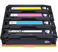 【Accesorios para impresora】 Cartuchos de tóner CF400A compatibles con HP CF400A para impresora HP Color Laser Jet Pro M252N M252DW M277N M277DW, negro amarillo cian magenta amplia combinación de compa