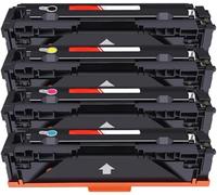 【Accesorios para impresora】 Tóner compatible con cartucho de tóner de repuesto para HP 204A CF510A C5571 para impresora HP Color Laserjet Pro M154a M154nw M180n M181fw, combinación negro amarillo cian