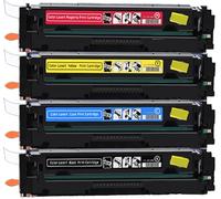 【Accesorios para impresora】 True Image Compatible con cartucho de tóner de repuesto para HP 203A para impresora HP Color Laser Jet Pro M254dw M254nw M280nw, con efecto de impresión transparente de chi