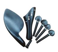Accesorios Para Instrumentos De Violín Kits De Accesorios Violín Madera Maciza Abrazadera Metal Instalada Clavija Reposacabezas Pieza Trasera Tornillo Tripa(2)