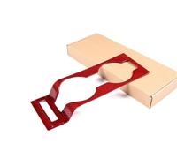 Accesorios Para Interior Coche Adesivo Per Cornice Pannello Di Controllo Centrale Auto In Vera Fibra Di Carbonio Per Portabicchiere Per Subaru Per BRZ 2022 MNGNCBXWK(Red Carbon Fiber)