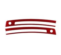Accesorios Para Interior Coche Adhesivo Fibra Carbono Suave Real Para Subaru Para BRZ 2021 2022 2023 2024 Embellecedor Salida Desempañado Consola Central HQGQCEZEK(Red)