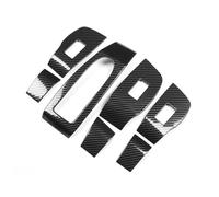 Accesorios Para Interior Coche Cubierta Embellecedora Panel Del Interruptor Elevador Cristal Ventanilla Coche LHD Para Mazda 3 BP 2019 2020 2021 2022 2023 2024 2025 MNGNCBXWK(Fibra de carbon)