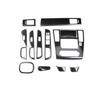 Accesorios Para Interior Coche Cubierta Panel Central Control Ventana Eléctrica LHD Adhesivo Engranajes Con Impresión Fibra Carbono Para Nissan Para Tiida 2004-2009 MNGNCBXWK(Carbon Fiber-A 1set)