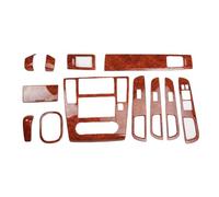 Accesorios Para Interior Coche Cubierta Panel Central Control Ventana Eléctrica LHD Adhesivo Engranajes Con Impresión Fibra Carbono Para Nissan Para Tiida 2004-2009 MNGNCBXWK(Brown 1set)