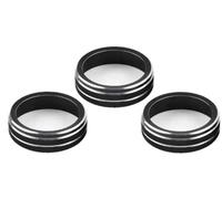 Accesorios Para Interior Coche Embellecedor Anillo Control Aire Acondicionado Coche Para VW Para Tiguan Para Atlas Para T-roc Para Ateca FR Para Passat B8 Variant 2017 2018 2019 MNGNCBXWK(3pcs Black)