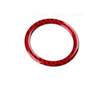 Accesorios Para Interior Coche Para Chrysler 300 300C 2011 2012 2013 2014 Adhesivo Fibra Carbono Suave Real Para Coche LHD RHD Arranque Parada Motor Embellecedor Marco HQGQCEZEK(Red Carbon)