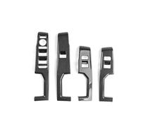 Accesorios Para Interior Coche Para KIA EV3 2024 2025 2026 Volante A La Izquierda Panel Embellecedor Botón Control Ventanillas Tira Decorativa Para Manilla Puerta ABS HQGQCEZEK(Fibra de carbon)
