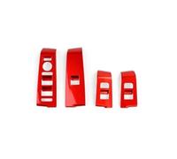 Accesorios Para Interior Coche Para Kia EV4 2025 2026 Cubierta Botón Interruptor Las Ventanillas Panel Control Cierre Puertas Y Subida Cristales Embellecedor LHD HQGQCEZEK(LHD For Red)