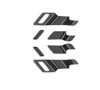 Accesorios Para Interior Coche Para Mitsubishi Para Outlander 2022 2023 2024 Embellecedor Puerta Coche Negro Carbón Marco Cubierta Pegatinas Decorativas HQGQCEZEK(ABS carbonfiber)