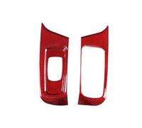 Accesorios Para Interior Coche Para Porsche 718 981 2016-2023 911 991 2012-2018 Marco Elevador Ventana Coche Fibra De Carbono Real Fibra De Carbono Seca HQGQCEZEK(Red Carbon Fiber)
