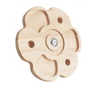 Accesorios para jaulas de chinchilla, juguete masticable de madera, juguetes interactivos para mascotas, promueve un comportamiento saludable, materiales ecológicos, formas de flor/estrella/copo de