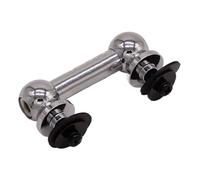 Accesorios para lengüetas de tambor musical, piezas de repuesto de aleación de aluminio, 51 mm, color plateado