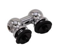 Accesorios para lengüetas de tambor, piezas de repuesto para instrumentos musicales, aleación de aluminio, 26 mm, color plateado