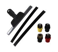 Accesorios para limpiador a vapor Karcher para SC1, SC2, SC3, SC4, SC5, juego de 7 piezas con escobilla de vapor, raspador de vidrio y cepillos de limpieza, para modelos EasyFix