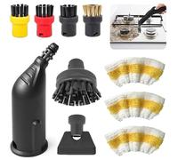 Accesorios para limpiador de vapor Kärcher para SC1 SC2 SC3 SC4 SC5, juego de piezas de repuesto para boquilla de mano Karcher, boquilla alargada, boquilla curvada, cepillo redondo para limpiador de