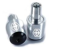 Accesorios para manillar de motocicleta PIAGGIO Liberty 125 MP3 500 Medley Beverly 300 ZIP 50 X7 X9 CNC Manillar Grips Cap End Handle Handle Plugs Cap (Plata)