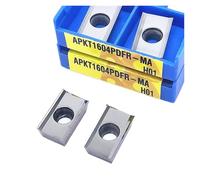 Accesorios para máquina de cuchillas de torneado de alta dureza, 10 piezas APKT1135, herramienta de torneado de aleación dura, torno indexable de corte de aluminio (APKT1604-G2 H01)