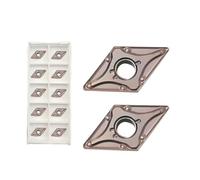 Accesorios para máquinas de cuchillas giratorias d 10 piezas DNMG150404 DNMG150408 DNMG150604 DNMG150608MA Herramientas de torneado de aleación dura adecuadas for acero inoxidable(DNMG150404 MA)