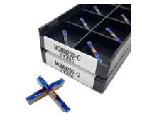 Accesorios para máquinas de cuchillas giratorias d 10 Piezas MGMN200-G LY7010 Herramienta De Torneado Roscas Aleación Dura Hoja Ranurado Torno Corte(MGMN200-G LY7010)