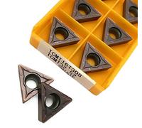 Accesorios para máquinas de cuchillas giratorias d 10 piezas TCMT16T304 TCMT16T308 Herramientas de torneado externo de carburo Herramienta de corte de metal(TCMT16T308 15TF)