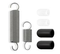 Accesorios para máquinas de fabricación de cigarrillos - 2 resortes de tensión, 2 cubiertas de goma negras, 2 tapas de plástico transparente, compatibles con OCB Mikromatic y Top-o-Matic
