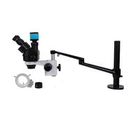 Accesorios para microscopio 3.5X-45X Simul Focal Trinocular Microscopio BlackTable Soporte Soporte de Cabeza de Microscopio 76MM Soporte de Microscopio Metal Microscopio Set Durabilidad y Rendimiento