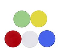 Accesorios Para Microscopios 5 filtros de microscopio, 32 35 42 45 mm de diámetro accesorios de microscopio biológico verde azul amarillo blanco rojo vidrio óptico Durabilidad Y Rendimiento Confiable(