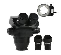 Accesorios para microscopios Cabeza de microscopio estéreo binocular 3,5x7x50x100x, oculares WF10X/22mm de vista ancha, lente de microscopio 0,5x2,0x Durabilidad y rendimiento confiables (7X-50X with