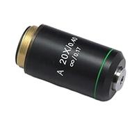 Accesorios para microscopios Digitales portátiles Microscopio biológico Lente de Objetivo Infinito Atromático 4X 10x 20x 40x 60x 100x Sistema Infinito Accesorios para microscopios (Color : 20X)