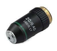 Accesorios para Microscopios Lente de microscopios 4X 10x 20x 40x 60x 100x (Aceite) 195 Lente Objetivo acromático Durabilidad Y Rendimiento Confiable(20X(Black))