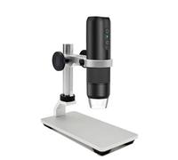 Accesorios para microscopios Microscopio digital USB 1600X con lupa de 8 LED para herramienta de reparación para soldadura de moneda del teléfono Duración y rendimiento confiables(Aluminium Bra