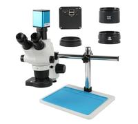 Accesorios para microscopios Microscopio estéreo trinocular 6.5X-65X 3.25X-32.5X 3.25X-130X FHD IMX385 Cámara HDMI para reparación de soldadura PCB teléfono Duración y rendimiento confiable(D)