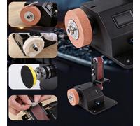 Accesorios para mini lijadora de banda, para esmerilar y pulir - Ángulo ajustable con de banda, compatibles para bricolaje, metalurgia, accesorios para