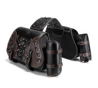 Accesorios para moto Alforja Universal Motocicleta, Bolsa Sillín PU, Lateral Equipo, Herramientas De Almacenamiento WP, Alforjas, Portaequipajes, Trasera(Multi-colored)