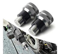 Accesorios para moto Kawasaki Z750 Z650 RS Z500 SE ZX4R ZX 4RR ZX-25R Ninja 500 650 400 Eliminator 500 Tornillo de ajuste del eje de rueda trasera de aluminio, tuerca de cubierta decorativa (gris)