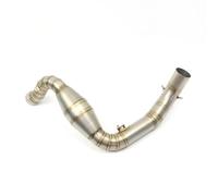 Accesorios Para Motocicleta, Cabezales De Escape, Tubo De Conexión, Silenciador De 51mm, Conexión De Codo, Tubo Inferior Slup-on Para G310GS G310R(Silvery)